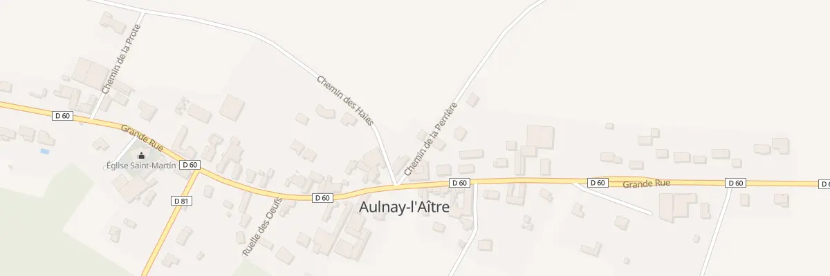Plan du 1 Che de la Perriere à Aulnay-l’Aître