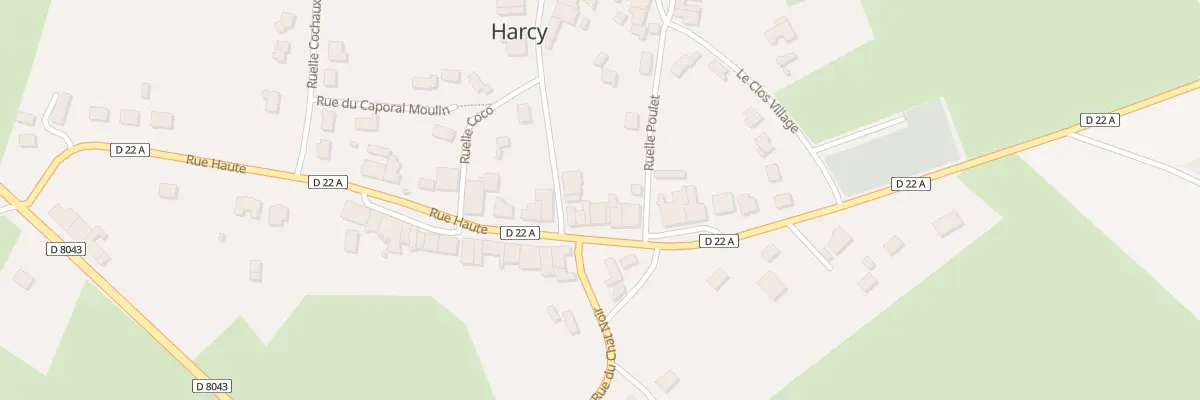 Plan du 22 Rue Haute à Harcy