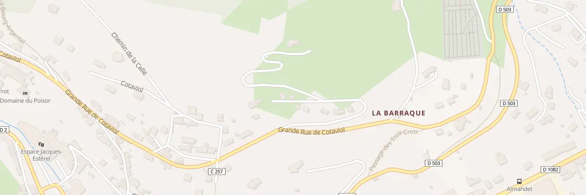 Plan du 57 Gr de Cotaviol à Bourg-Argental
