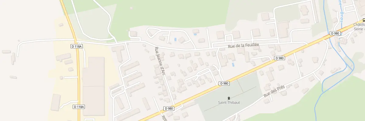 Plan du 9 Rue de la Feuillée à Châtillon-sur-Seine