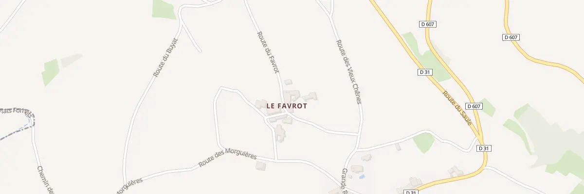 Plan du 136 Rte du Favrot à Sainte-Paule