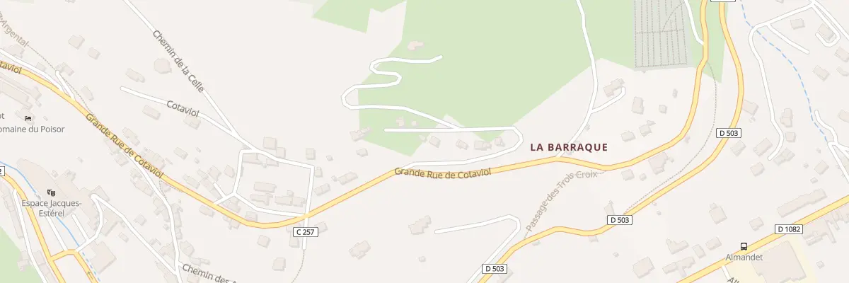 Plan du 55 Gr de Cotaviol à Bourg-Argental