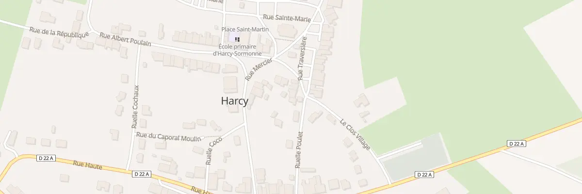 Plan du 1 Rue Traversiere à Harcy