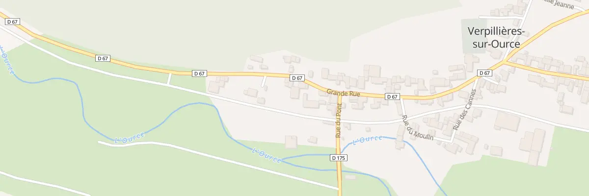 Plan du 57 Vc Grande Rue à Verpillières-sur-Ource