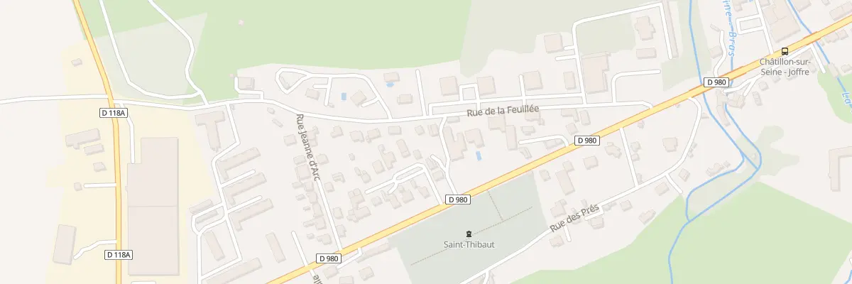 Plan du 3 Rue de la Feuillée à Châtillon-sur-Seine