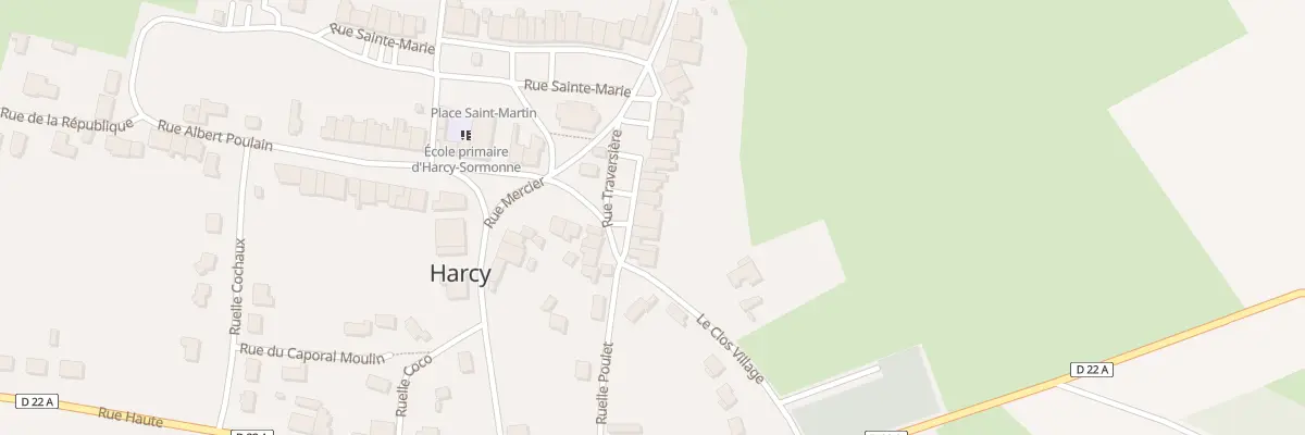 Plan du 8 Rue Traversiere à Harcy
