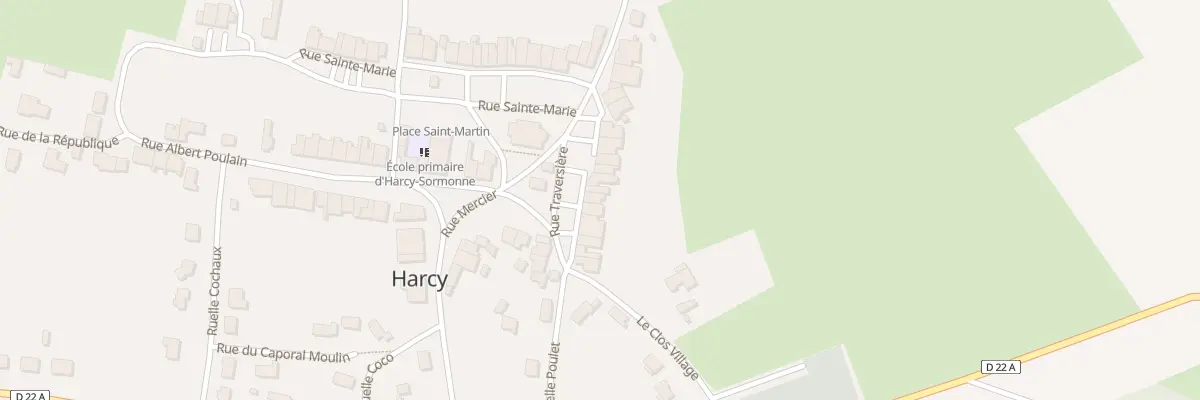 Plan du 14 Rue Traversiere à Harcy