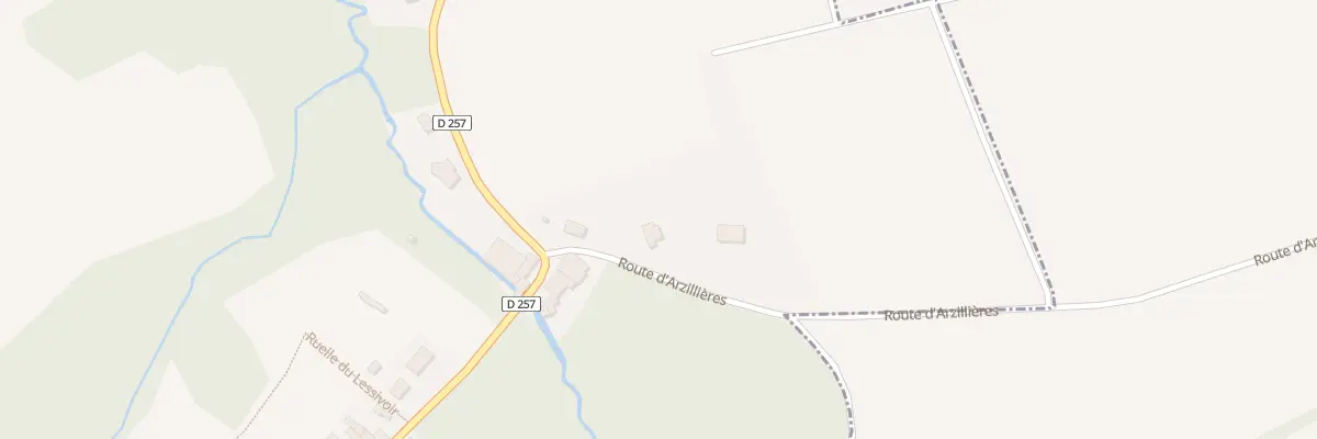 Plan du 3 Rte d’Arzillières aux Rivières-Henruel