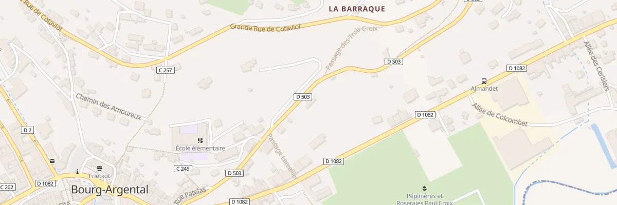 Plan du 22 Rue du Rhône à Bourg-Argental