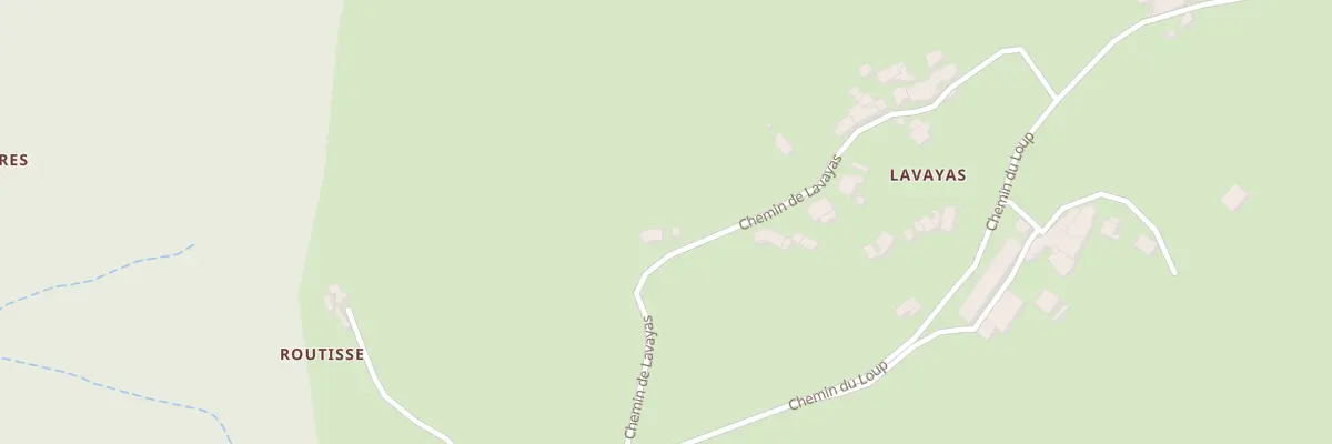 Plan du 5599 Lavayas à Pranles
