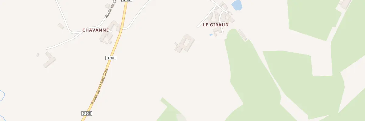 Plan du Giraud à Courzieu