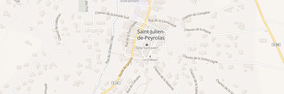 Plan du 5098 Rue de l’Eglise à Saint-Julien-de-Peyrolas