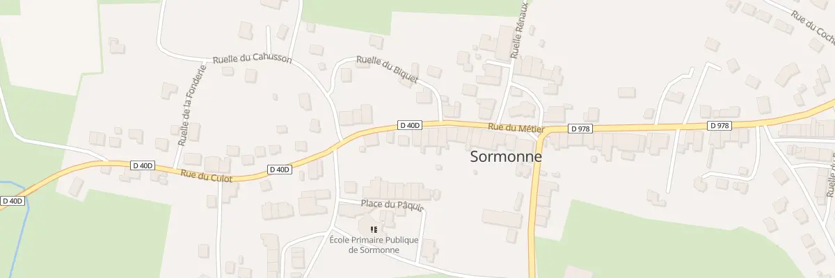 Plan du 19 Rue du Métier à Sormonne
