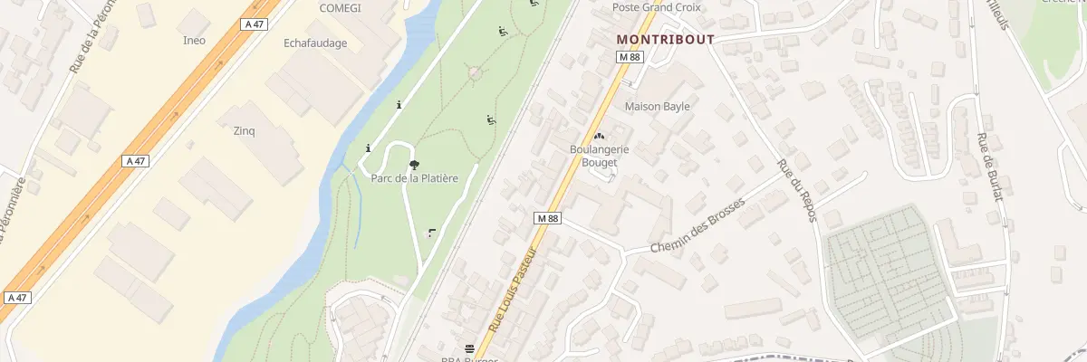Plan du 50 Rue Louis Pasteur à La Grand-Croix