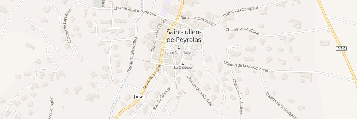 Plan du 5 Rue de l’Eglise à Saint-Julien-de-Peyrolas