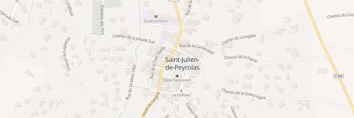 Plan du 5079 Rue des Escaliers à Saint-Julien-de-Peyrolas