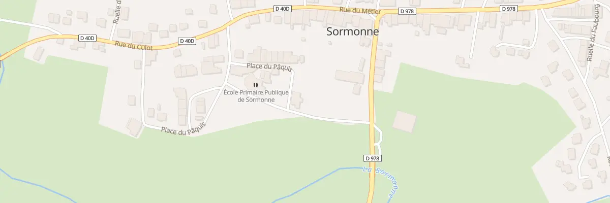 Plan du 17B Pl du Paquis à Sormonne