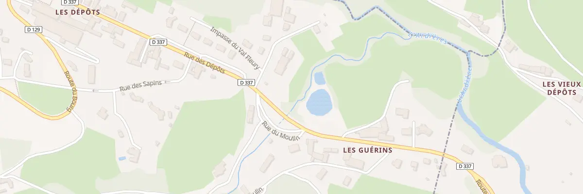 Plan du 44 Imp du Val Fleury à Saint-Didier-sur-Beaujeu