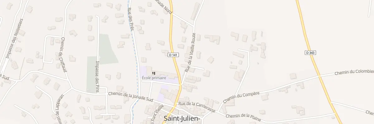 Plan du 60 Rte de la Bécharine à Saint-Julien-de-Peyrolas