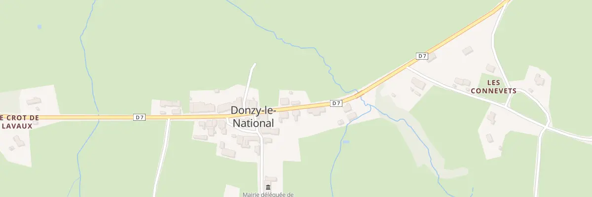 Plan du 5061 Le Bourg Donzy Le Nat à La Vineuse sur Fregande
