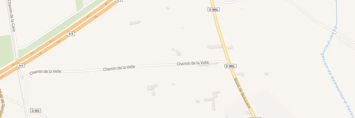 Plan du 140 Che de la Velle à Sernhac