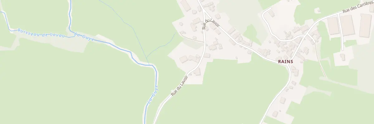 Plan du 1 Rue du Lavoir à Joncy