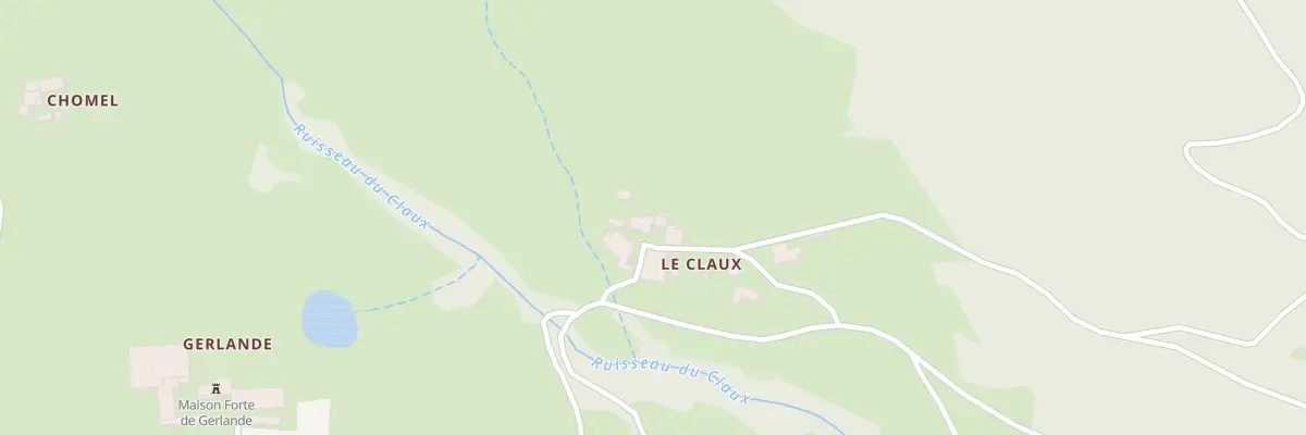 Plan du 5435 Le Claux à Vanosc