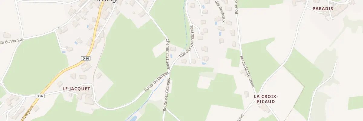 Plan du 26 Rue des Grands Prés à Val d’Oingt