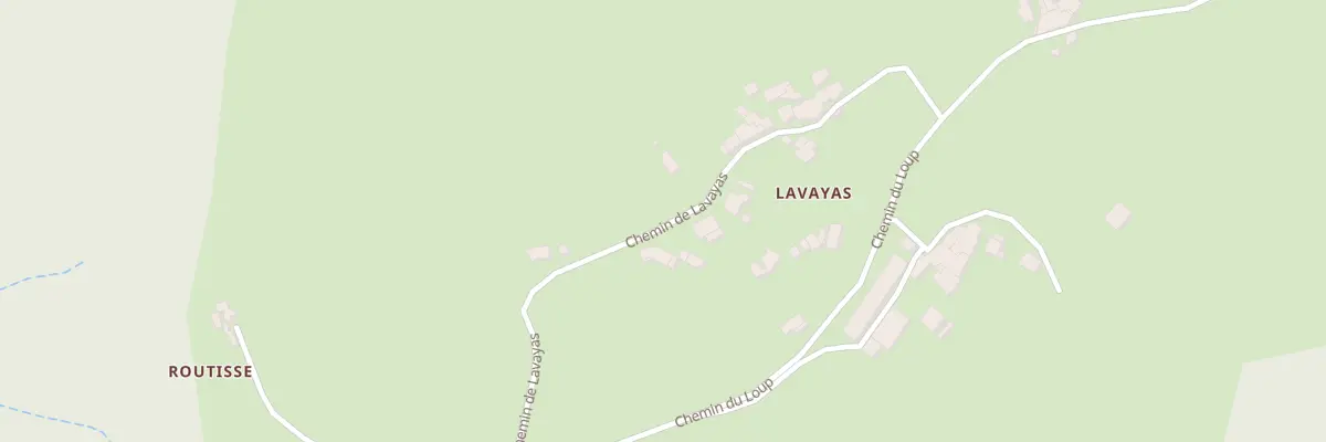 Plan du 304 Che de Lavayas à Pranles