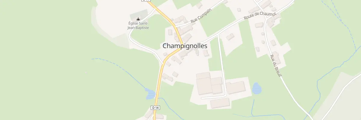 Plan du 13 Grande Rue à Champignolles