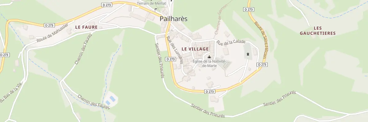 Plan du 85 Rue des Lumieres à Pailharès