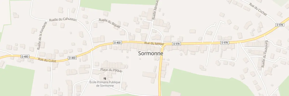 Plan du 5 Rue du Métier à Sormonne
