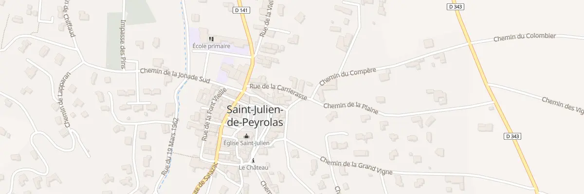 Plan du 5037 Rue de la Calade à Saint-Julien-de-Peyrolas