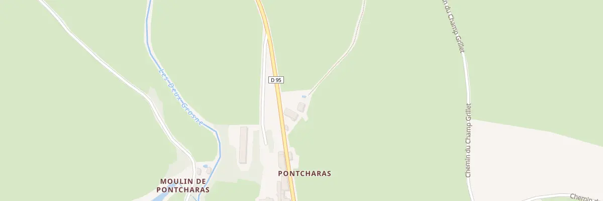 Plan du 5304F Pontcharras à Saint-Léger-sous-la-Bussière
