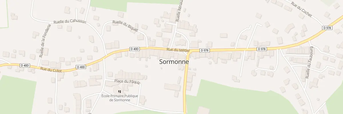 Plan du 3 Rue du Métier à Sormonne