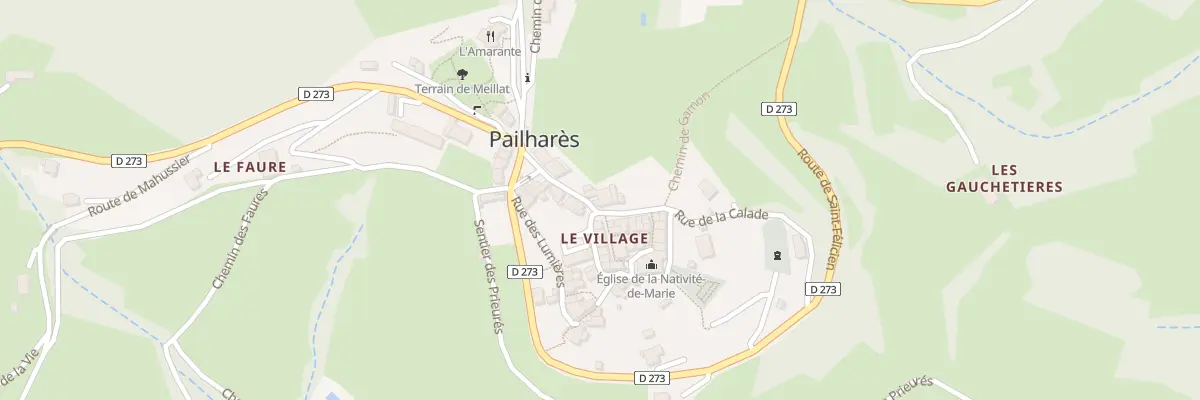 Plan du 1 Pl du Fort à Pailharès