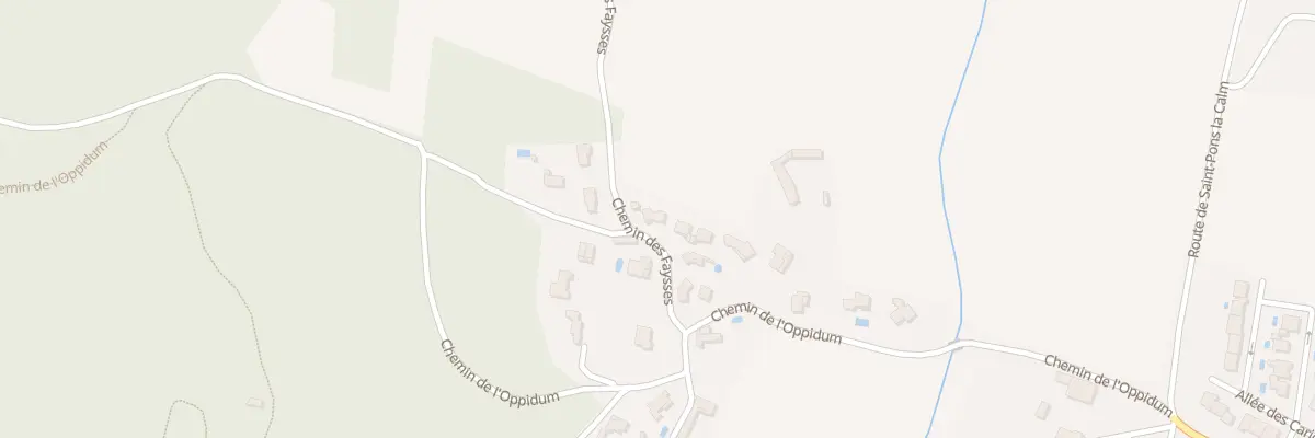 Plan du 94 Che des Faysses à Gaujac