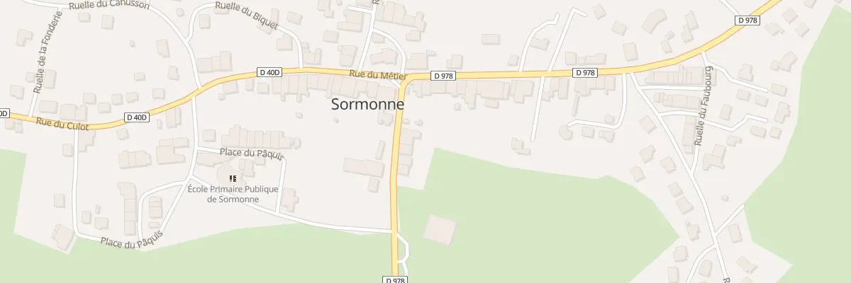 Plan du 1 Rue de la Fontaine à Sormonne