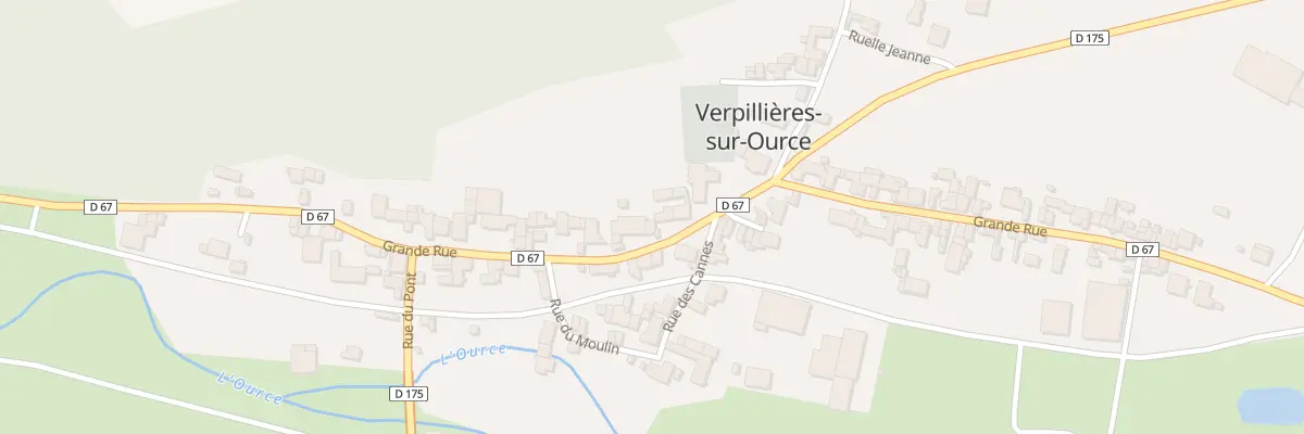 Plan du 46 Vc Grande Rue à Verpillières-sur-Ource