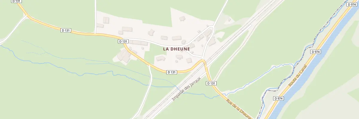 Plan du 9 Rue de la Dheune à Essertenne