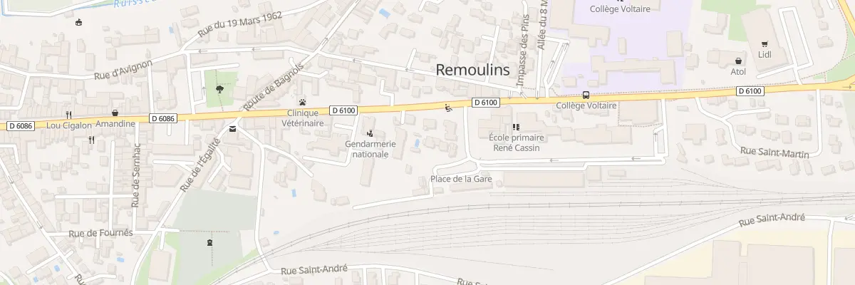Plan du 4 Pl de la Gare à Remoulins