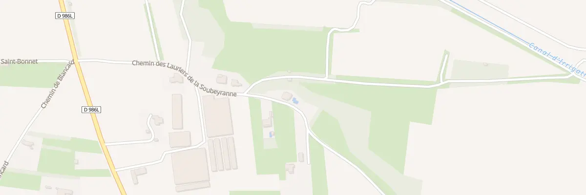 Plan du 400 Che des Lauriers la Soubeyrane à Sernhac