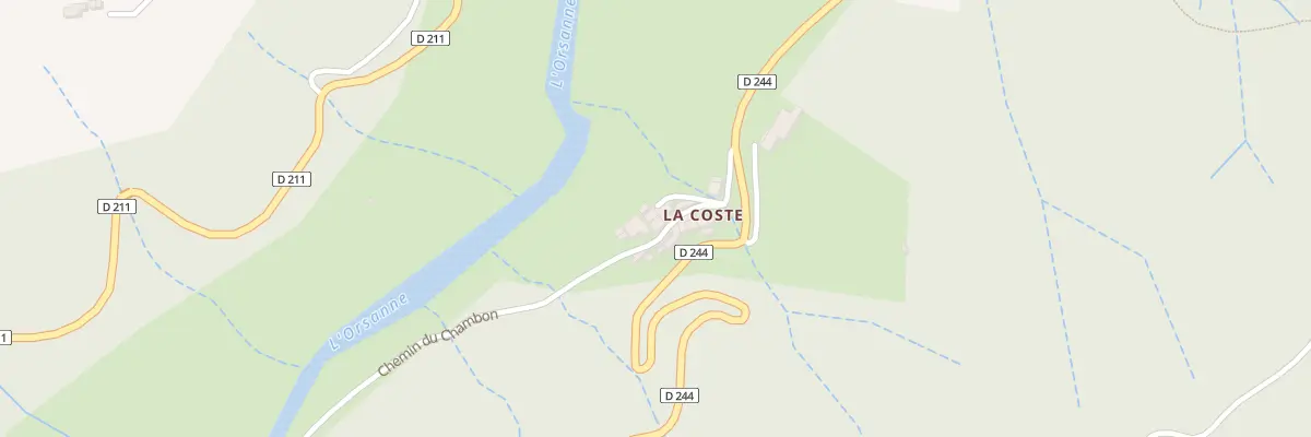 Plan du 5221 La Coste à Saint-Sauveur-de-Montagut