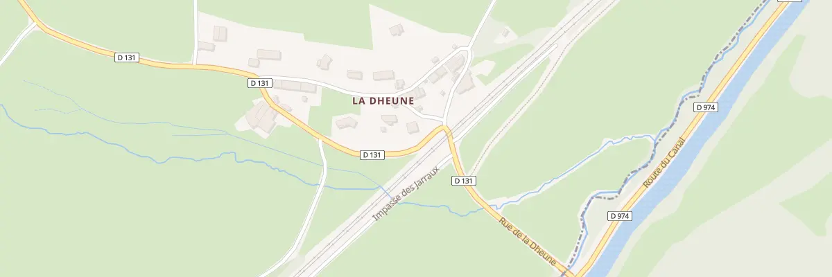 Plan du 11 Rue de la Dheune à Essertenne