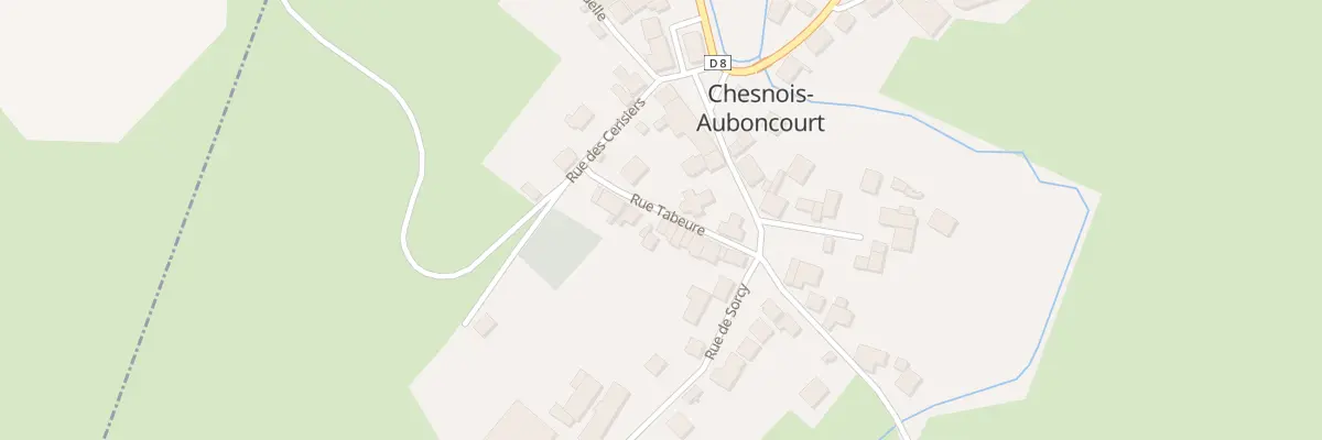 Plan du 9 Rue Tabeure à Chesnois-Auboncourt