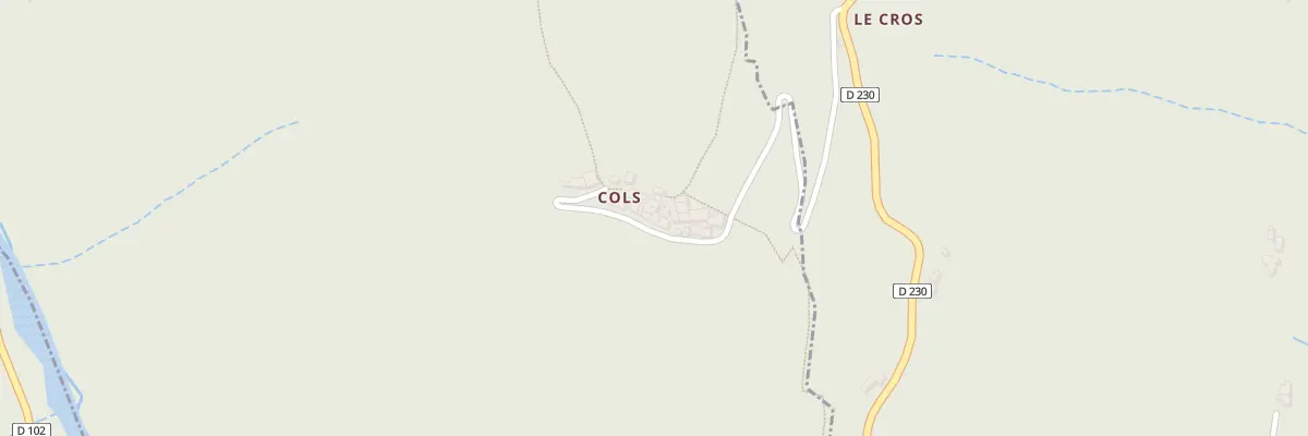 Plan du 5375 Cols à Gluiras