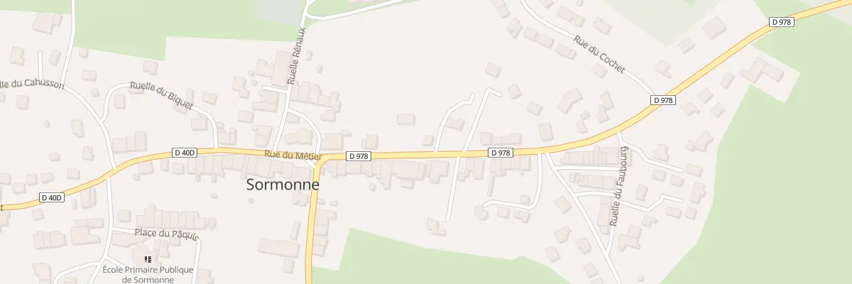 Plan du 9 Rue Irénée Carré à Sormonne