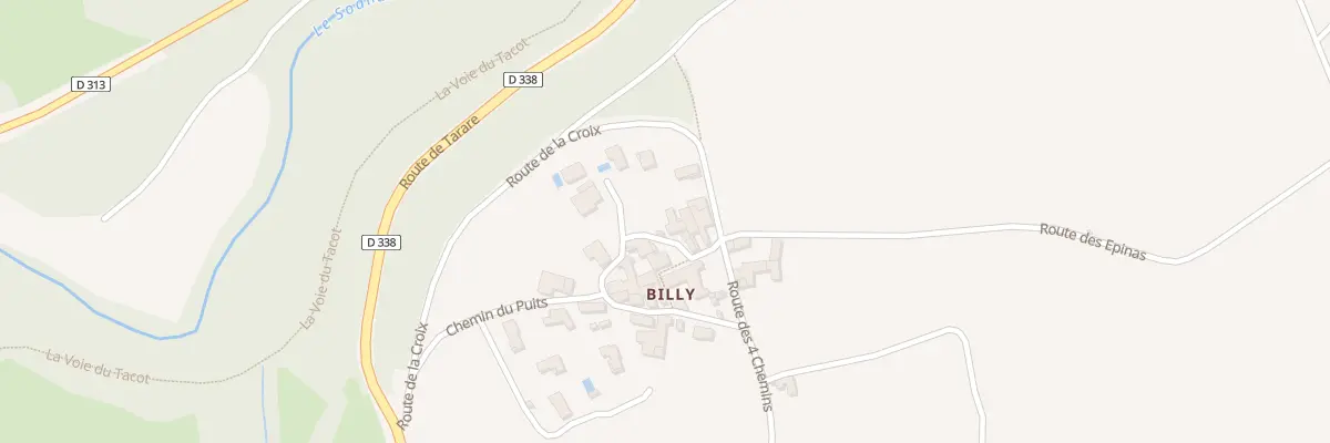 Plan du 42 Rue du Hameau de Billy à Légny