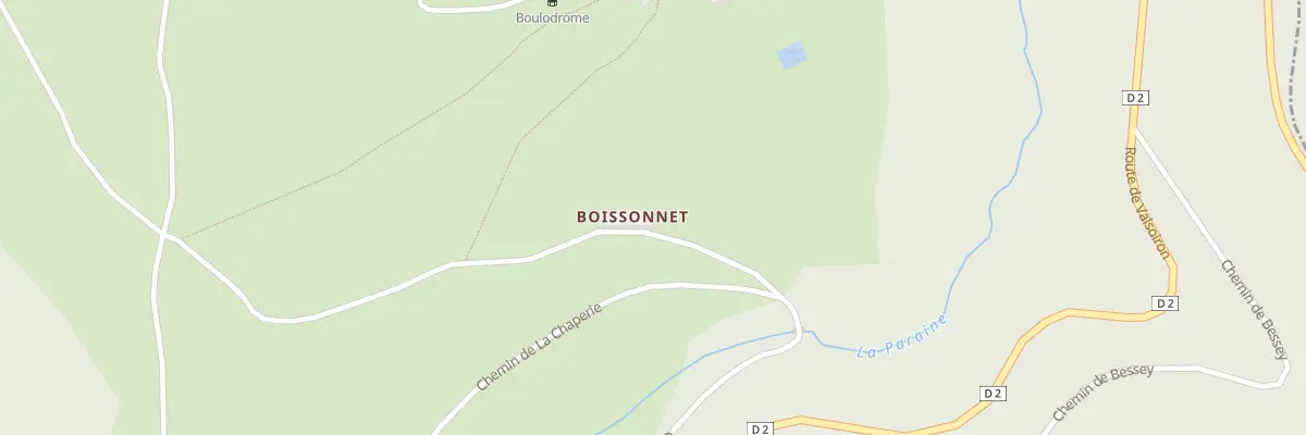 Plan du 132 Che de Boissonnet à Graix