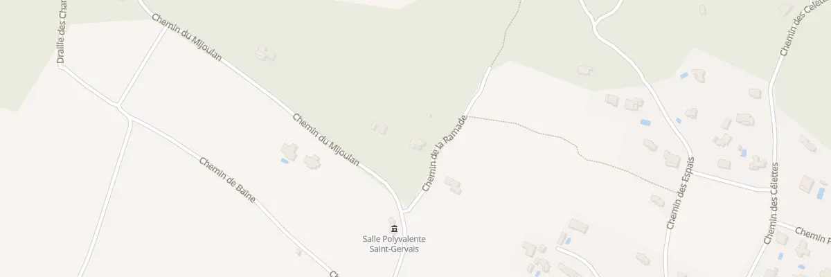 Plan du 5238 Che du Mijoulan à Saint-Gervais
